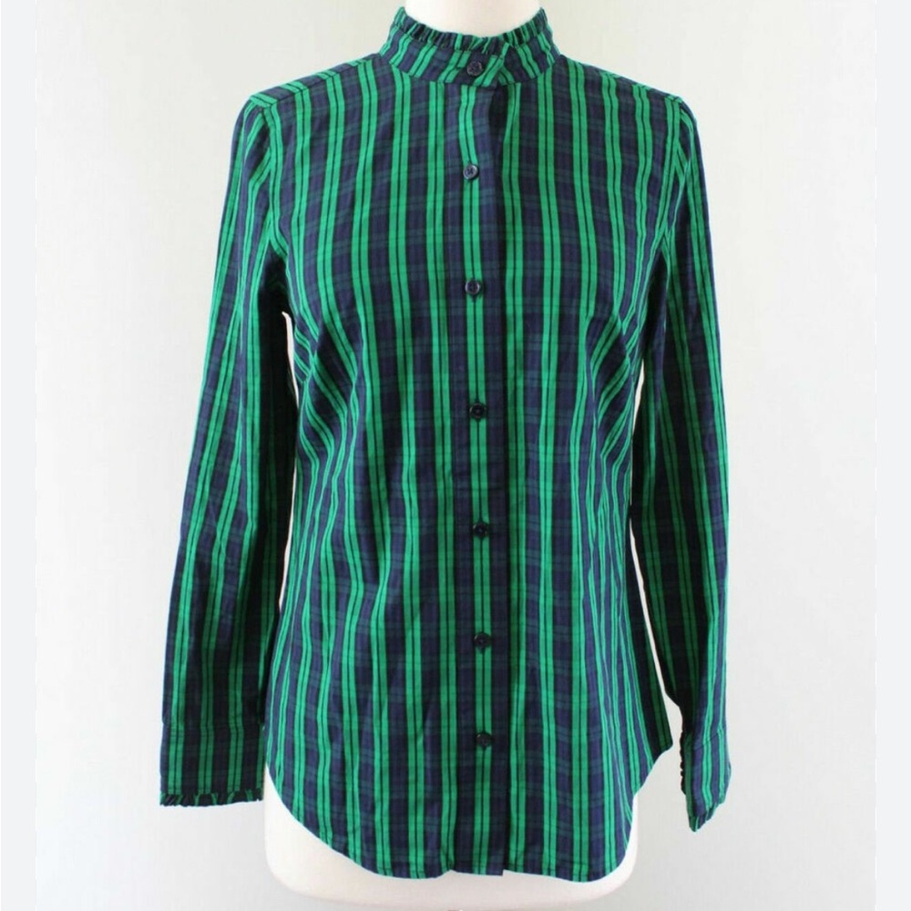 Vineyard Vines Tartan Blouse/Button Down Shirt size 6